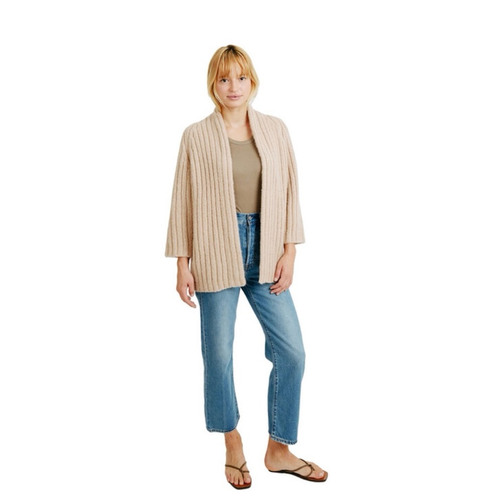 NWT Mirth Verbier Open Ribbed
Cardigan, Sand